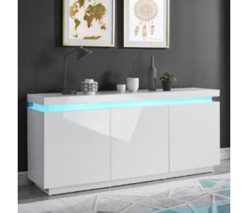 BUFFET BLANC / MIROIR / BEIGE