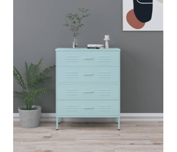 COMMODE ET TABLE A LANGER VERT DE GRIS