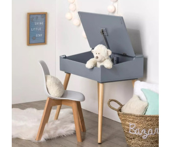 BUREAU GRIS ENFANT