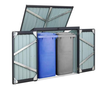 ABRI METAL POUBELLE