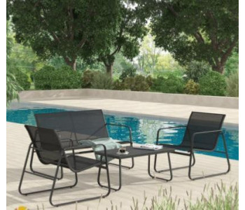 SALON DE JARDIN EN ACIER