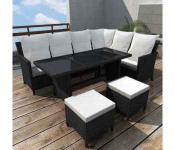 SALON DE JARDIN EN RESINE TRESSEE