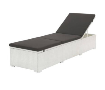 CHAISES LONGUES ET TRANSATS RESINE TRESSEE BLANC