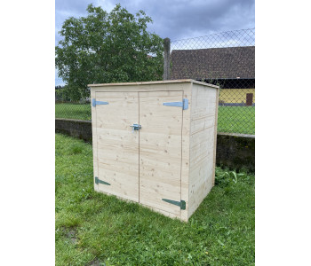 ABRI DE JARDIN BOIS POUBELLE
